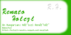 renato holczl business card